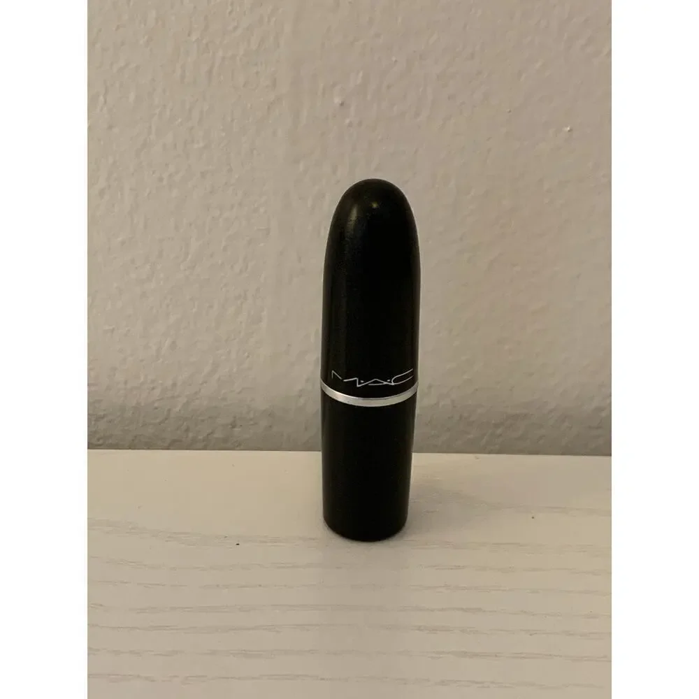 MAC Amplified Crème Lipstick - 128 SMOKED ALMOND - .1oz./3g  *USED* Pink Nude